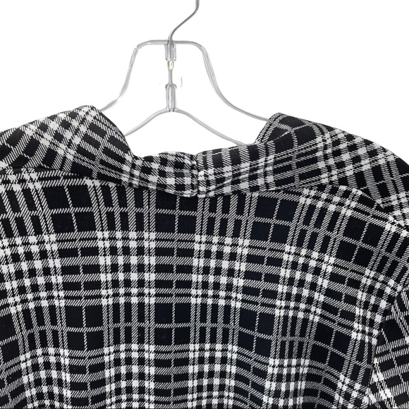 JM Fleurette Layered Plaid Open Front Cardigan Blouse XL - Picture 5 of 10